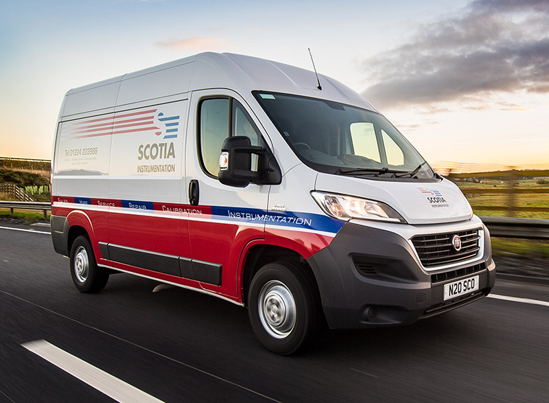 Scotia Instrumentation van being driven on road